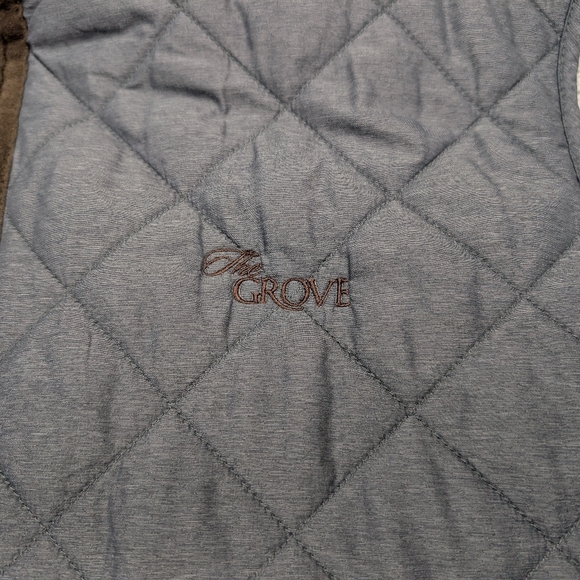 Peter Millar Vest Jacket Mens L Gray Iron Essex Quilted Insulated Travel - Picture 4 of 12